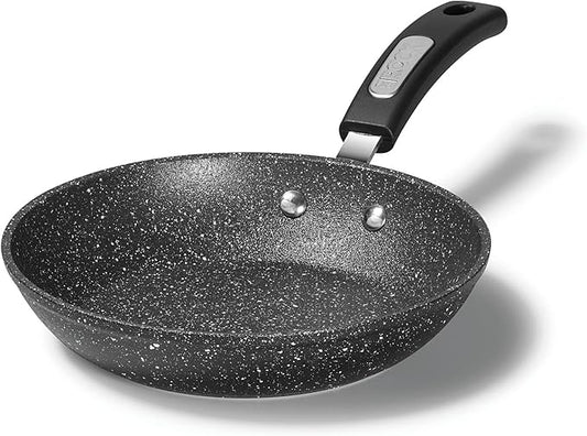 Starfrit The Rock 28 cm (11") Non-Stick Fry Pan - Durable Forged Aluminum - Oven Safe - PFOA Free - Easy to Clean - Black