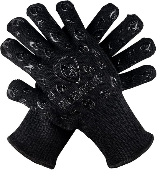 Grill Armor Oven Gloves ??932째F Heat, Fire & Cut Resistant Mitts for BBQ, Grill, Cooking, Grilling, Baking, Smoker & Fire Pit