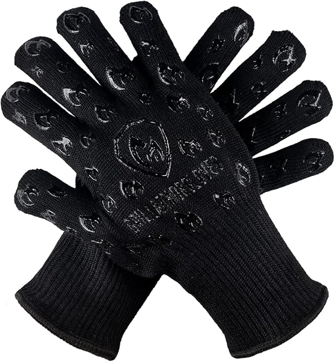 Grill Armor Oven Gloves ??932째F Heat, Fire & Cut Resistant Mitts for BBQ, Grill, Cooking, Grilling, Baking, Smoker & Fire Pit