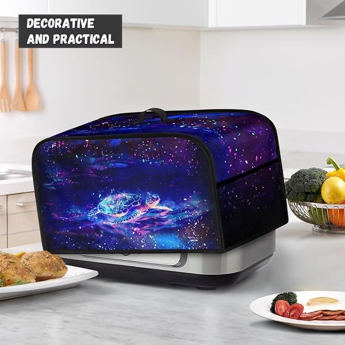 Slow Cooker Cover For Crock Pot and Hamilton Beach 6-8 qt Slow Cooker Multi Cooker Appliance Cover Stain Resistant Home Decor Galaxy Turtle
