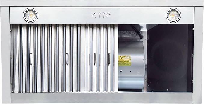 CT Copper Tailor Copper Vent Hood Island Mount,36'' W,39''H, 610 CFM Exhaust Fan,Stainless Steel Vent,LED Light,Dishwasher-Safe Baffle Filters,Heavy Hammered-Medium Patina,VH3A