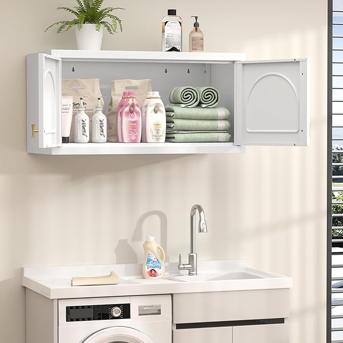 90??Tall Kitchen Pantry Cabinet,Storage Cabinet with Doors and Adjustable Shelves,Modern Kitchen Hutch Cabinets,Freestanding Cupboard for Living Room