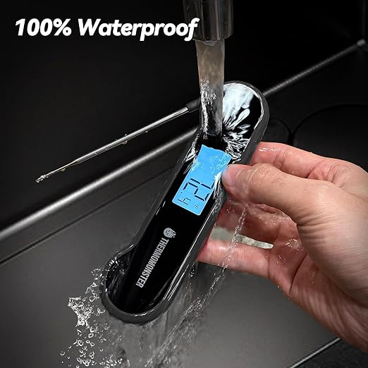 0.5 Sec Instant Read Meat Thermometer Digital with 짹0.5??Precision, Food Thermometer for Cooking Kitchen Gadgets, Oven Grill Candy BBQ Essentials Accessories, Gifts for Him Dad Men Birthday, Black