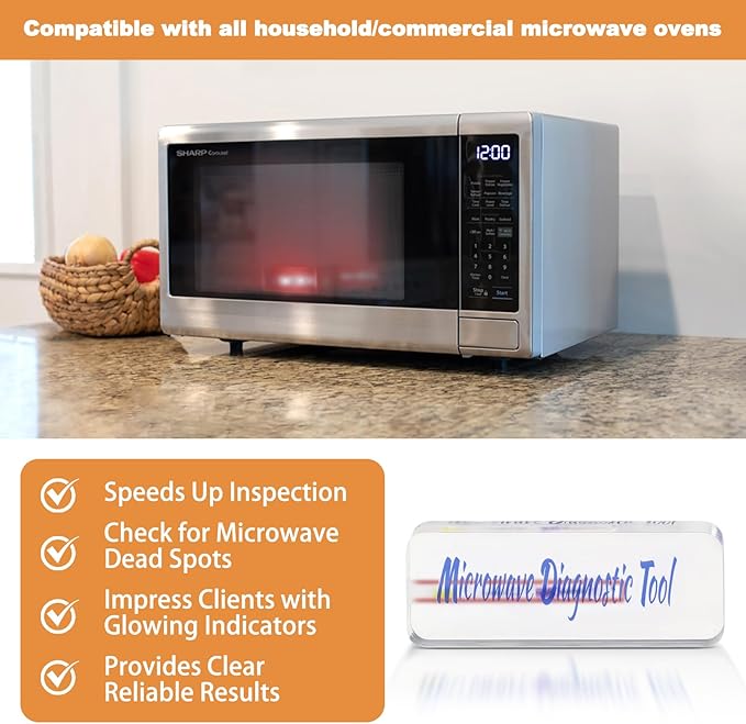 4750 Microwave Diagnostic Tool - Microwave oven safety tester for Home/Commercial Microwave Oven Inspection (Square)