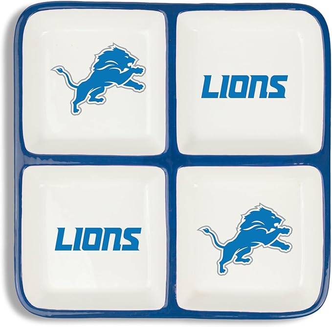 The Memory Company | Licensed NFL 4-Section Ceramic Plate