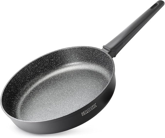 THE ROCK SOHO 11-Inch Non Stick Frying Pan ??Nothing Sticks, Never Warps, Lasts Longer, Healthy Skillet with Heat-Resistant Handle, PFOA Free, Oven & Dishwasher Safe, Black