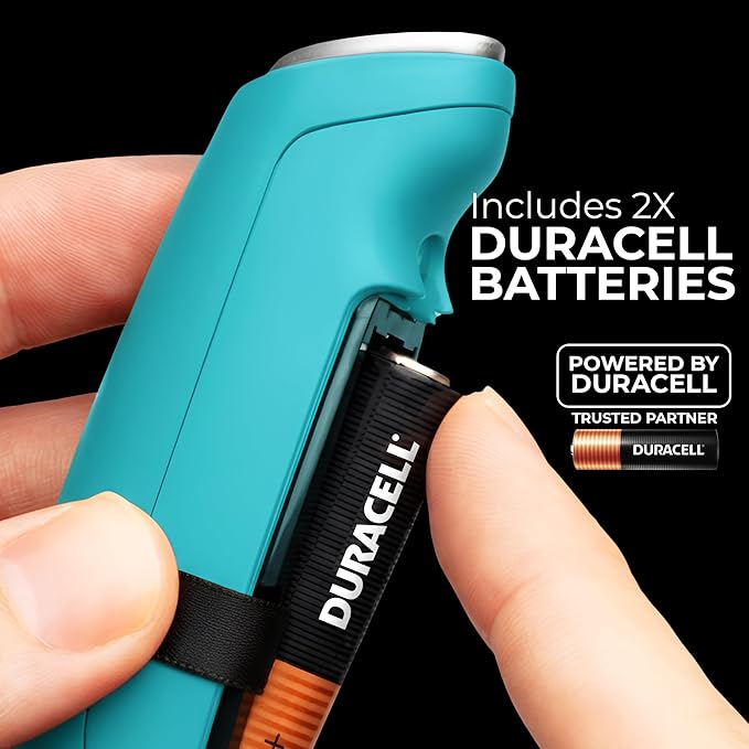 Zulay Kitchen Patented Tornado Triple Whisk Milk Frother with 4 Duracell Batteries ??Handheld Foam Maker for Coffee, Lattes, Matcha & Hot Chocolate ??Rich, Creamy Froth in Seconds