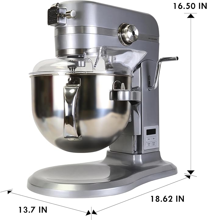 Kenmore Elite Bowl-Lift Stand Mixer ??Professional Electric Batidora de Pie for Baking Heavy Duty Countertop Kitchen Appliance with 5 & 6 Qt Stainless Steel Bowls Flat Beater Whisk Dough Hook