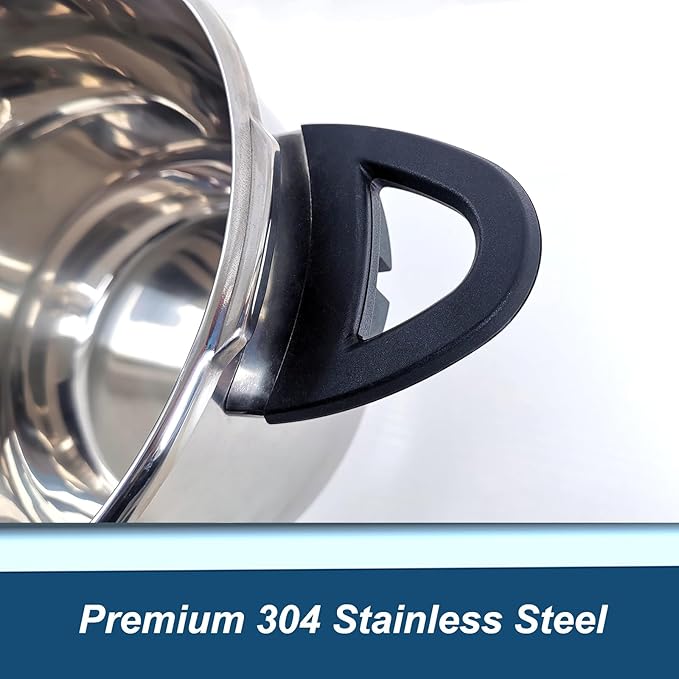 XINFU Heavy Duty 304 Stainless Steel Pressure Cooker 4.2 Quart, Serves 1-3, Standard and Fast Modes, Multi-Safety, Even-Heat Patented Base, Compatible with Gas, Electric, Ceramic and Induction Stoves