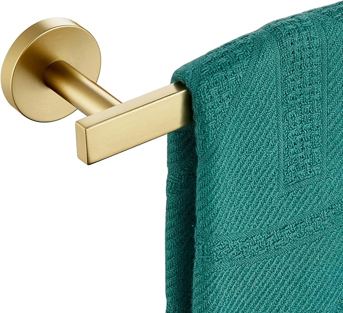 32 Inch Bathroom Towel Bar Bath Towel Rack Kitchen Towel Holder Long Towel Rails Wall Mounted SUS304 Stainless Steel Brushed Gold AN4001GD-L32