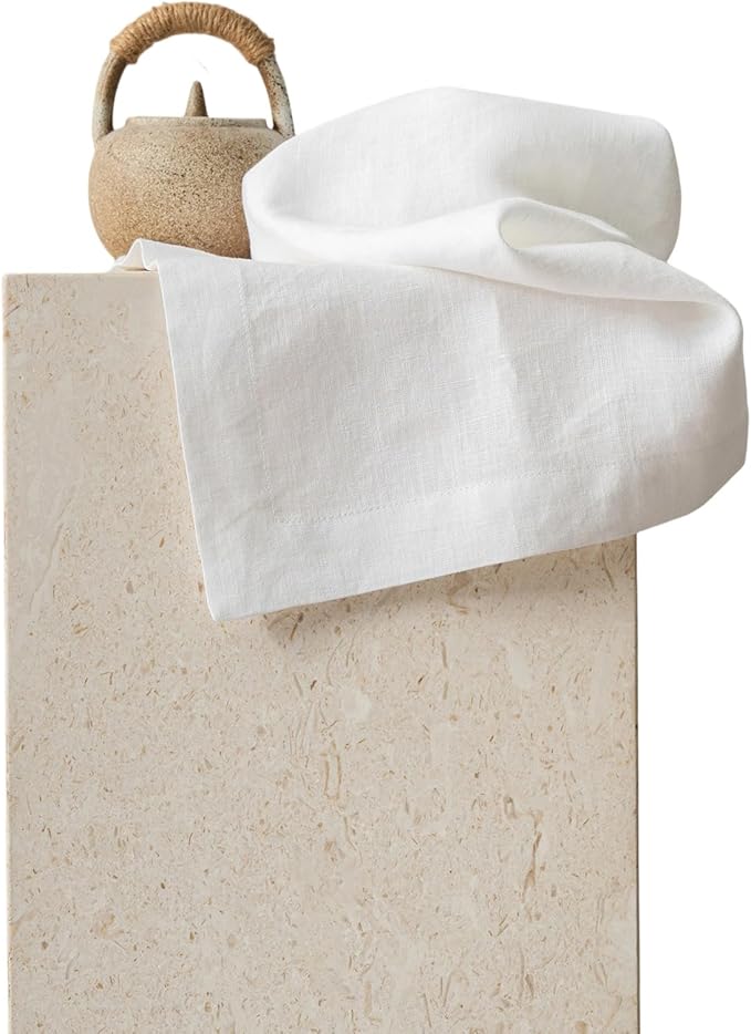 KNOKNO Rustic Hemp Linen Napkins ??18 x 18 Inch, Set of 4 | Handmade Organic 3-Month Growth Hemp Cloth Napkins, Durable & Reusable for Dining, Parties & Weddings
