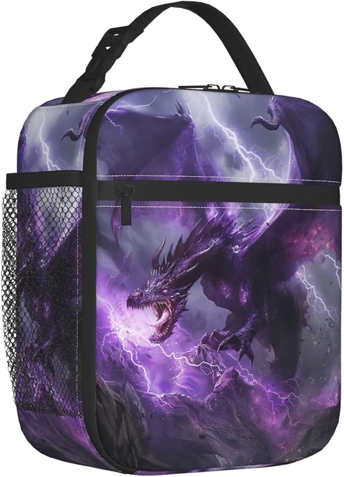 VANZEV Dragon Lunch Box for Adults Women Girls Boys Kids Animal Lunch Box Insulated Cooler Reusable Lunch Bag Container Gifts for Work Office Picnic Travel School
