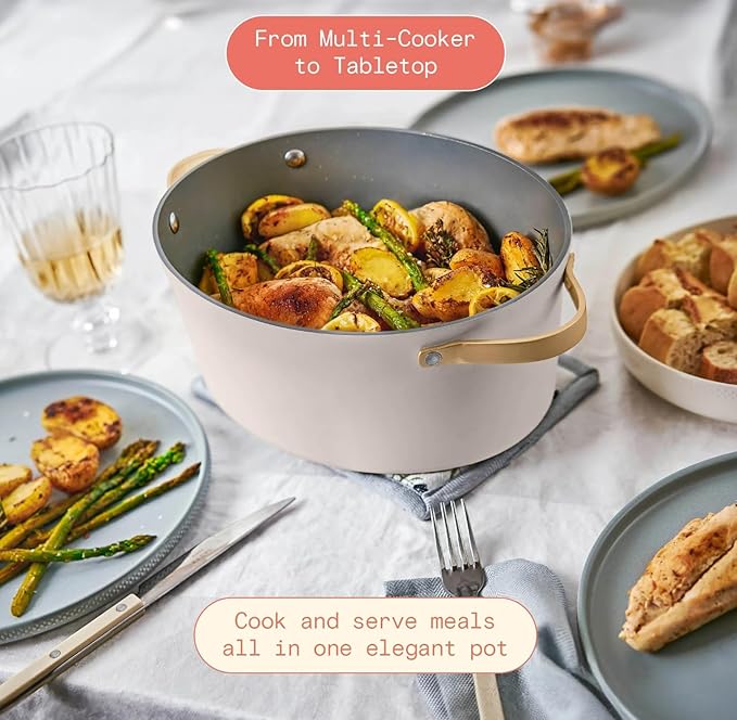 Beautiful 10-in-1 6 Qt Multi-Cooker with LED Digital Display ??Multi-Function Appliance for Rice, Steam, Slow Cook, Sear, Roast & Daily Meals, Nonstick Pot, Space-Saving Solution for Kitchen Cooking