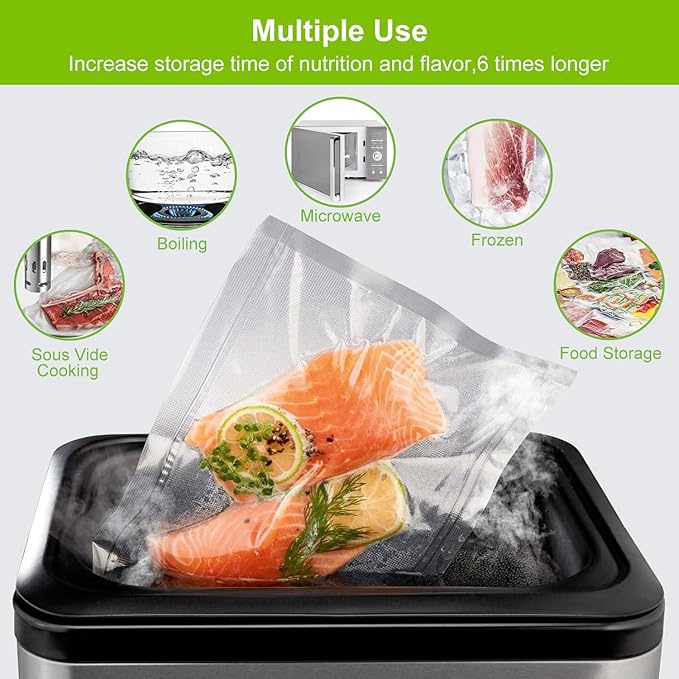 MAGIC SEAL Vacuum Sealer Bags, 3 Rolls 10?쇺?횞 16.4??Textured Vac Seal Bags for Food Storage or Sous Vide, BPA Free, Commercial Grade - NOT Work with MAGIC SEAL MS175 Vac Sealers