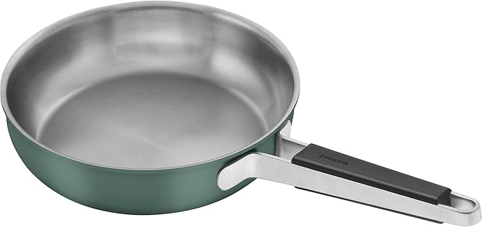 ZWILLING Pure 9.5-inch Stainless Steel Fry Pan, Green