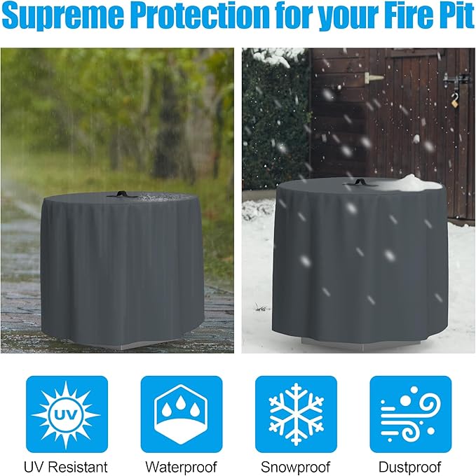 LS'BABQ Fire Pit Lid with Handle and Fire Pit Cover Replacement for Solo Stove Bonfire 19.7'',Stainless Steel Fire Pit Lid with Heat Resistant Handle,Waterproof Cover for Solo Stove Bonfire 2.0