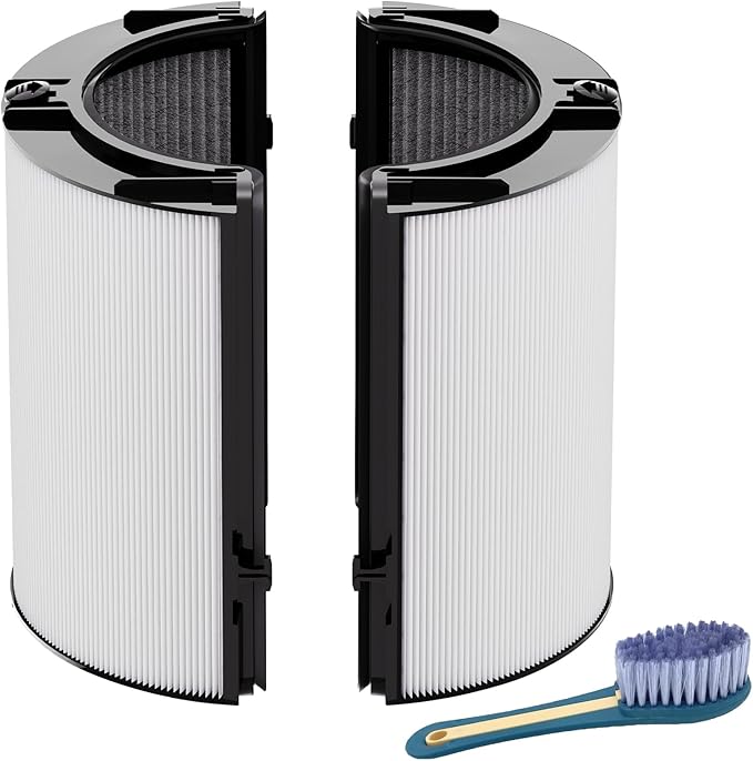 Leemone 360째 Combi 2 in 1 HEPA+Carbon Replacement Filter Compatible with Dyson TP06 HP06 PH02 PH01 PH03 PH04 HP09 TP09 HP07 TP07 TP10 HP10, H13 Grade True HEPA Replacement Filter