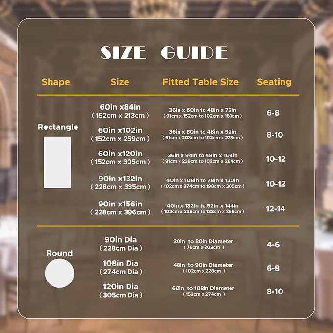 sancua Rectangle Tablecloths 6 Pack - 90x132 Inch - White Washable Fabric Cloth Table Cloth, Large Reusable Polyester Table Covers for Wedding, Party, Birthday, Banquet