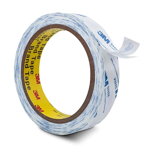3M Double Sided Tape 0.75?쓝 32.8 Ft 9448A Double Coated Tissue Tape Craft DIY Tape White Color for Nameplate Plastic Film Bonding Splicing Handmade