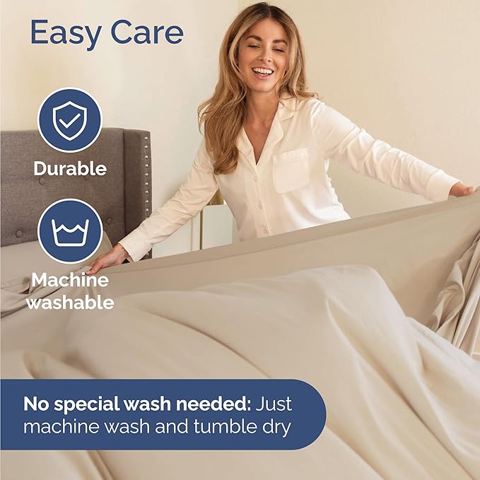 Twin 4 Piece Sheet Set - Cooling & Breathable Bed Sheets - Hotel Luxury Bed Sheets for Women, Men, Kids & Teens - Comfy Bedding with Deep Pockets & Easy Fit - Soft and Wrinkle Free - Twin Wheat Sheets
