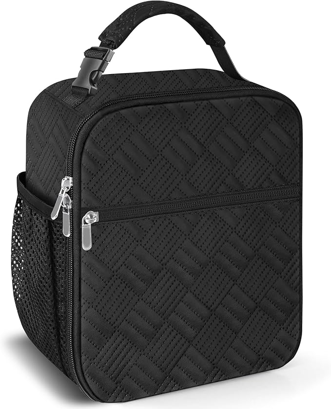 esouler Lunch Box for Men Women Adults Small Insulated lunch Tote Bag for Work Picnic Beach- Reusable Portable Lunch box