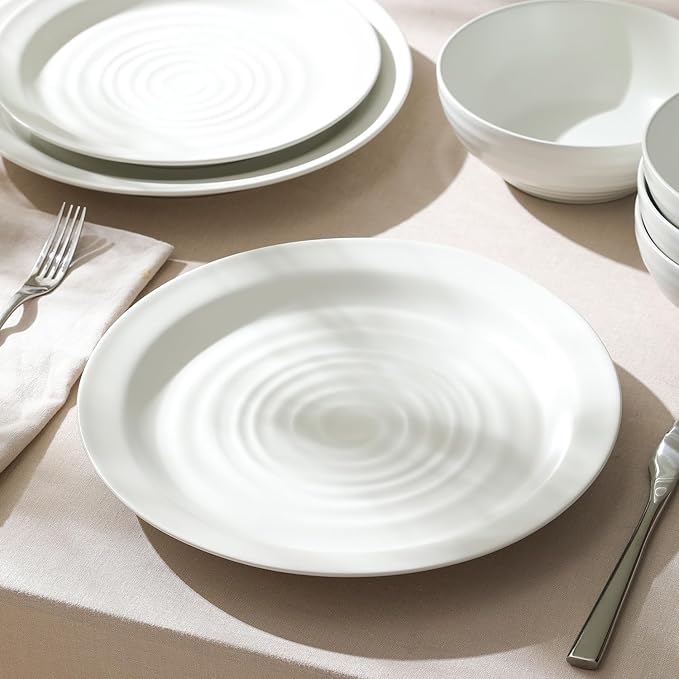 Stone Lain Orbit 16-Piece Dinnerware Set Stoneware, White