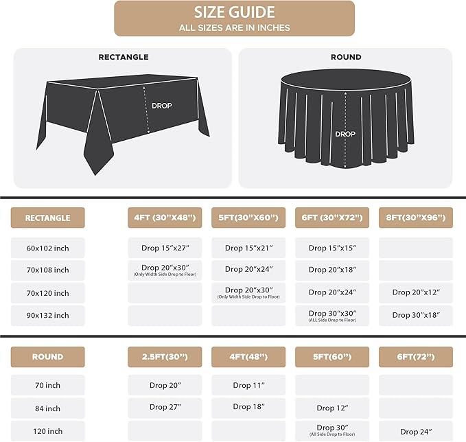 Fitable 8 Pack Table Cloth Rectangle Table: Stain and Wrinkle Resistant Tablecloth Rectangular, Washable Polyester Tablecloths for Wedding Party Dining Banquet Event Catering(Burgundy, 70x120 Inch)