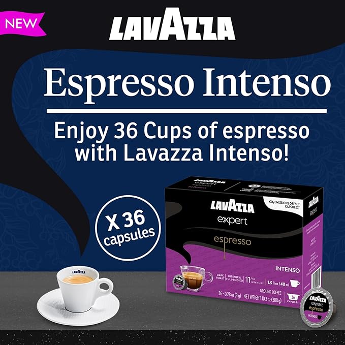 Lavazza Expert Coffee Pods Variety Pack ??72 Count (36 Each) ??Includes Aroma Più Espresso & Gusto Intenso Double Shot Capsules ??Keto-Friendly, Bold Italian Flavor ??Compatible with All Lavazza LB Machines