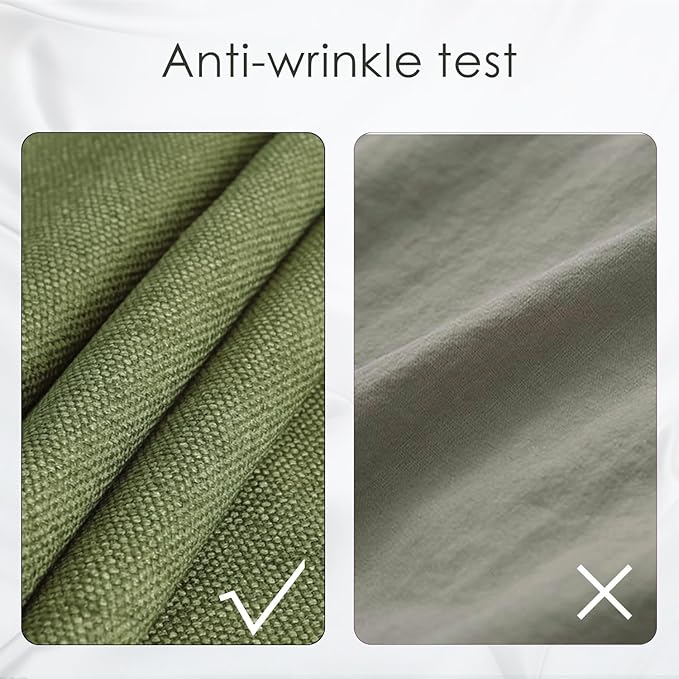 BALCONY & FALCON Table Cloth Rectangle, Faux Linen Tablecloth Spill Proof, Wipe Clean and Washable Table Cover for Dining Kitchen Outdoor Fall Thanksgiving Christmas Holidays (Moss Green, 57" x 118")