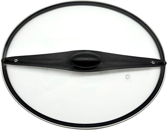 Oval Slow Cooker Lid with Sealing Ring and Clips Compatible for Hamilton Beach 6Qt Slow Cooker 33969ï¼?3866,33861