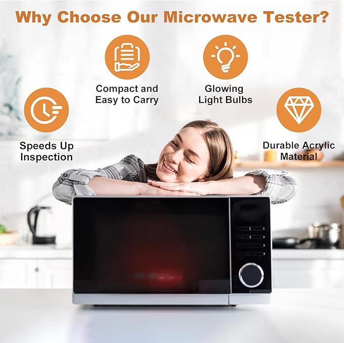 4750 Microwave Diagnostic Tool - Microwave oven safety tester for Home/Commercial Microwave Oven Inspection (Square)