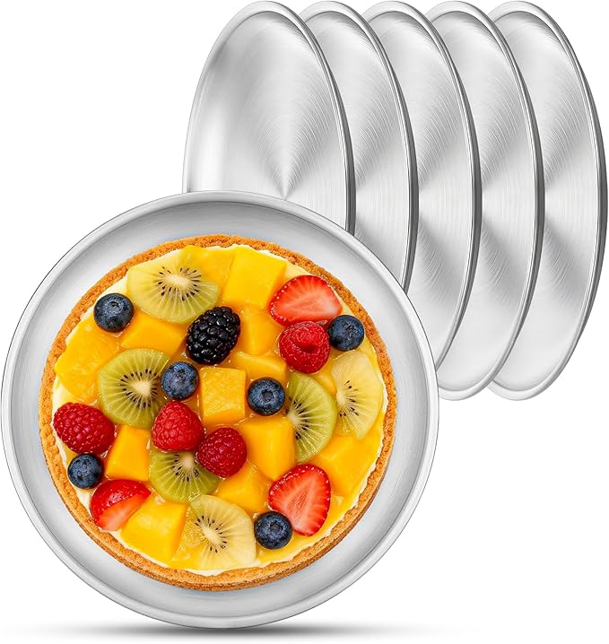 Stainless Steel Plates, 6 Set 6.7 inch Mini 201 Metal Food Serving Plate, Reusable Snack Eating Dishes Round Sturdy Brushed Finish Dish Silver Dinnerware for BBQ Dinner Oven Dishwasher Safe