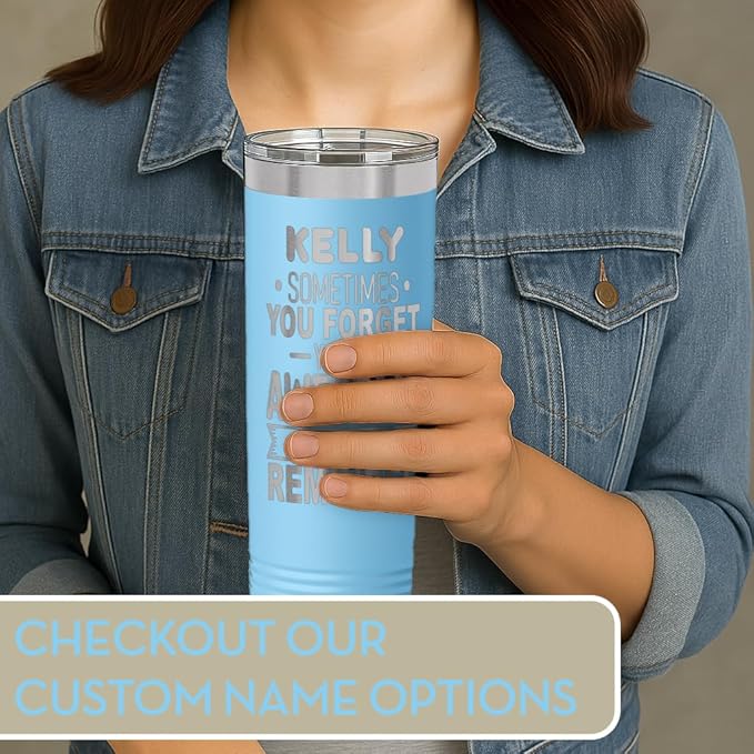Spotted Dog Company Inspirational Tumbler, Inspirational Gifts for Men Dad Father Wife Sister Women, Birthday For Him Her, You?셱e Awesome Tumbler, Teacher Coworker Gifts 22oz Light Blue