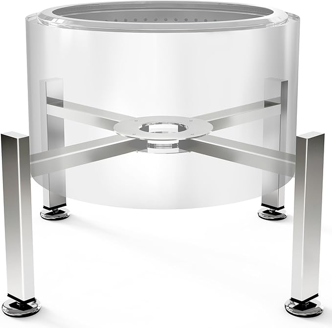 YEFU Stand for Solo Stove Accessories: Adjustable 19-27 inch Fire Pit Stand for Solo Stove Bonfire Yukon and More Outdoor Fire Pit - Fire Pit Accessories for Outside Patio Camping Backyard
