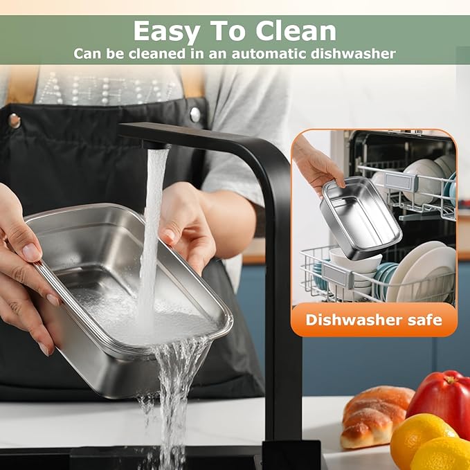 THZDMI 1.2L Cordless Electric Lunch Box ??20000mAh Rechargeable Portable Food Warmer with 5-Sided Heating, Auto Temperature Control, Leakproof & BPA-Free ??Perfect for Office, Truck, Outdoors Green