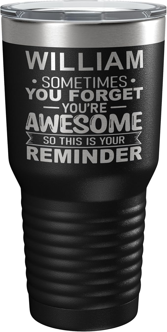 Personalized Inspirational Tumbler, Inspirational Gifts for Men Dad Father Wife Sister Women, Custom Birthday For Him Her, Customized You?셱e Awesome Tumbler, Teacher Coworker Gifts 30oz Black