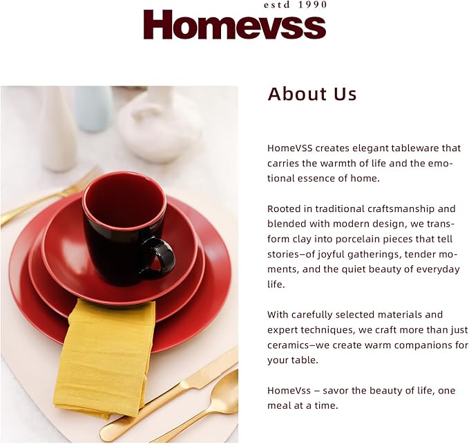 Colors Life 16pc Dinnerware Set竊똕hiny Black and Matte Berry