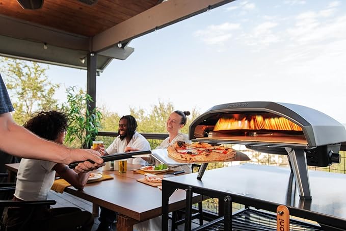 Ooni Koda 16 Natural Gas Pizza Oven - Ultimate Pizza Oven Bundle - Includes 14" Perforated Pizza Peel, Turning Peel and Koda 16 Cover