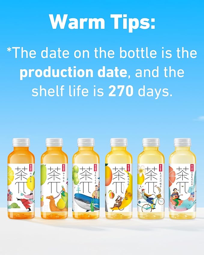 Tea PI Iced Tea ??Peach Oolong Tea Sweet Iced Fruit Tea Bottles, Real Juice, -16.9 fl oz, 500mL, 15 Pack