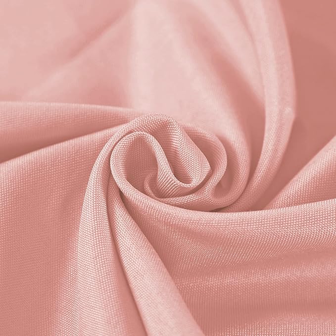 Cupuamon Rectangle Tablecloth 90x132 inch Washable Polyester Fabric Table Cloth for Wedding Party Dining Banquet Decoration（90x132, Dusty Pink）