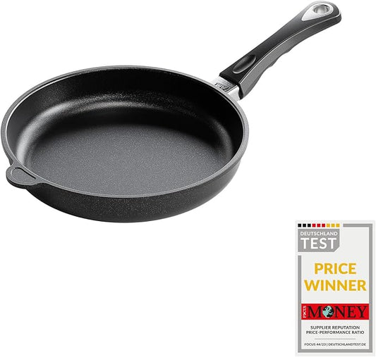 AMT Gastroguss The World쨈S [...] Frying pan Non-Induction, Diameter 26 cm, Height 5 cm, cast Aluminium (Aluminium), Lotan짰 Non-Stick Coating for Fat-Free-Frying, AMZN-526-US