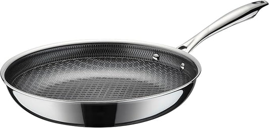 Cuisinart FusionElite+ Nonstick Tri-Ply Stainless Steel Skillet, 10??Skillet Frying Pan with PURELYSEAR Ceramic Nonstick Technology, Scratch Proof, Cool Grip Handles, Dishwasher Safe