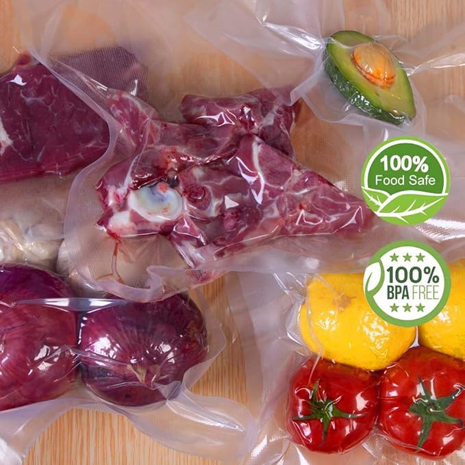 100 Gallon Size11x16Inch 4mil Food Vacuum Sealer Bags with Commercial Grade,BPA Free,Heavy Duty,Great for Food Vac Storage or Sous Vide Cooking