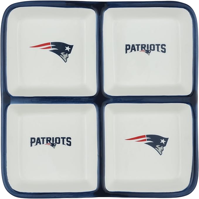 The Memory Company | Licensed NFL 4-Section Ceramic Plate