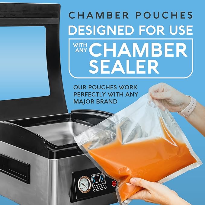Avid Armor Chamber Vacuum Sealer Bags ??6x8" ??250 Pack ??Heavy Duty Commercial Grade, BPA-Free Pouches for Sous Vide, Food Preservation, Meat Storage, Freezing, and Long-Term Storage