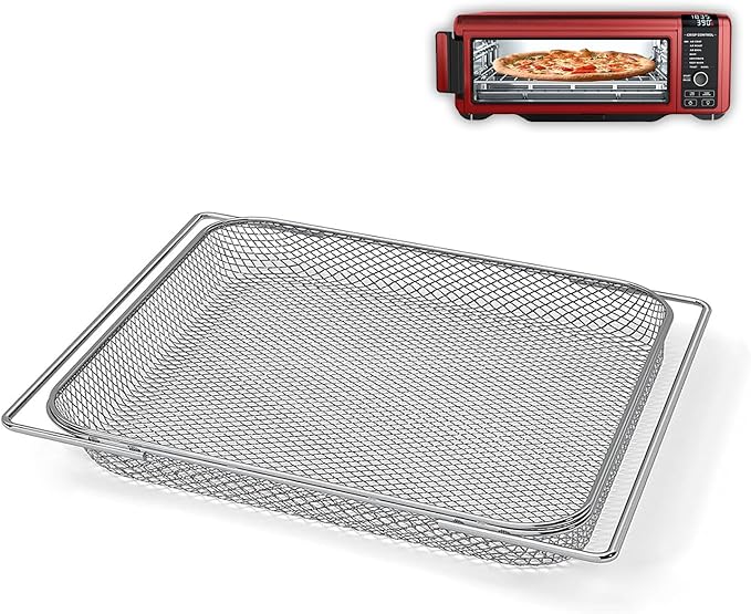 Air Fryer Oven Basket Replacement Baking Trays for Ninja Foodi SP201 SP301 SP351 Series Dual Heat Air Fryer Oven, Mesh Basket竊똀ir Fryer Accessories for Ninja Foodi Air Fry Oven