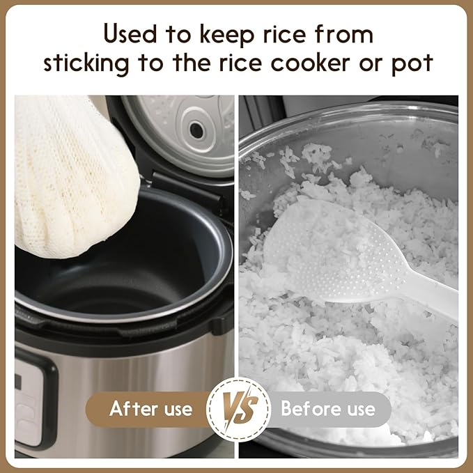 4 Pcs Rice Net, 43.3"×39.4" Sushi Rice Cooking Net,Non-Stick Rice Cooker Napkin,Reusable Home or Commercial Rice Net Napkin,Cooking Steam Cloth,Bamboo Steamer Mat Cloth