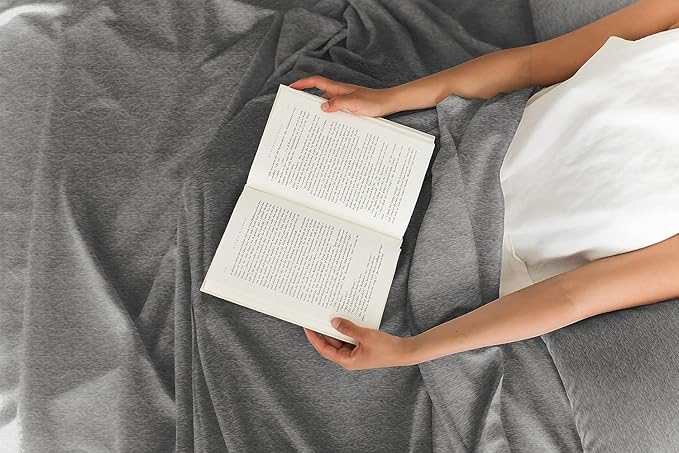 Cal King 6 Piece Sheet Set - Cooling & Breathable Bed Sheets - Hotel Luxury Bed Sheets for Women, Men, Kids & Teens - Deep Pockets - Easy Fit - Soft and Wrinkle Free - Cal King Heathered Grey Sheets