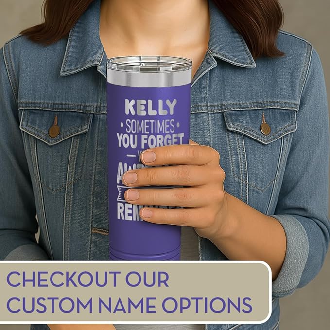 Spotted Dog Company Inspirational Tumbler, Inspirational Gifts for Men Dad Father Wife Sister Women, Birthday For Him Her, You?셱e Awesome Tumbler, Teacher Coworker Gifts 22oz Purple