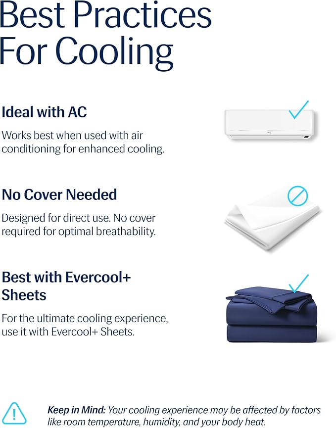 REST® Evercool® Cooling Comforter, King/Cali King, Blanket for Hot Sleepers, All Season Bedding to Keep Cool for Night Sweats, Breathable Lightweight Duvet, 106x90 Inches, Midnight Blue
